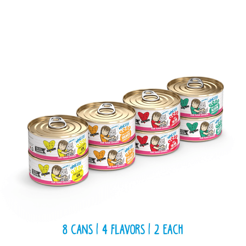 Canned Cat Food - BFF ORIGINALS Minced - Batch 'O Besties - Variety Pack - J & J Pet Club - Weruva