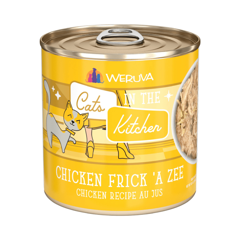 Canned Cat Food - Cats in the Kitchen - Frick 'A Zee - Chicken Recipe Au Jus - J & J Pet Club - Weruva
