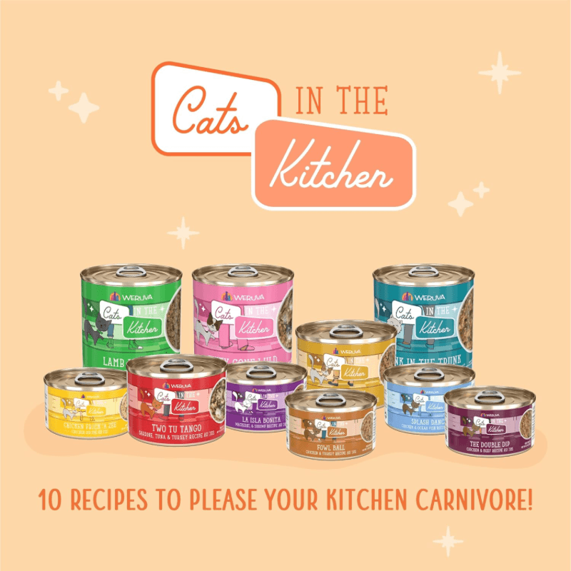 Canned Cat Food - Cats in the Kitchen - GOLDIE LOX - Chicken & Salmon Recipe Au Jus - J & J Pet Club - Weruva
