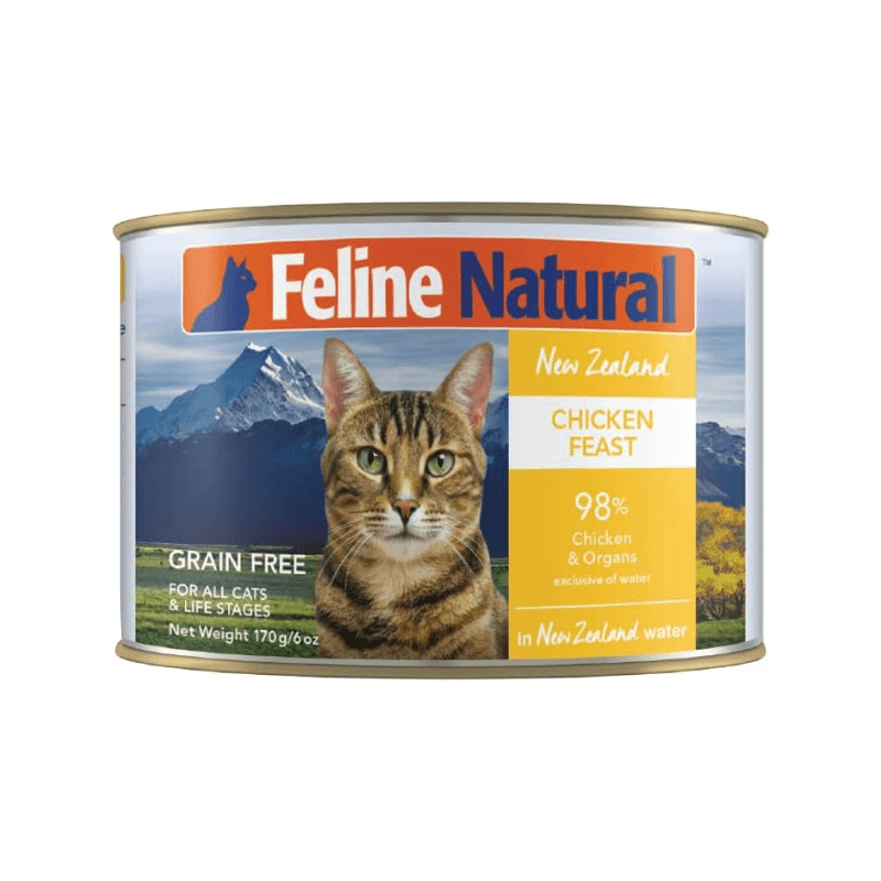 Canned Cat Food - Chicken Feast - J & J Pet Club - Feline Natural
