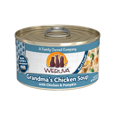 Canned Cat Food - CLASSIC - Grandma’s Chicken Soup - with Chicken & Pumpkin - J & J Pet Club - Weruva