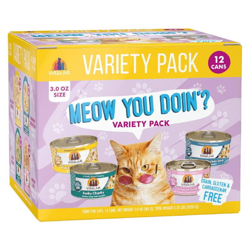 Canned Cat Food - CLASSIC - Meow You Doin? - Variety Pack - J & J Pet Club - Weruva