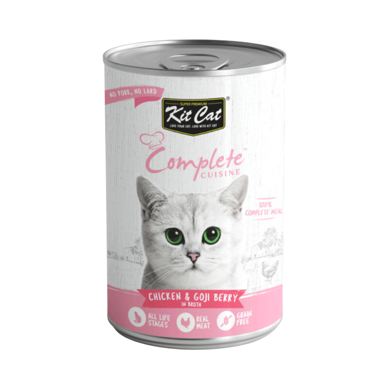 Canned Cat Food - Complete CUISINE - Chicken & Goji Berry In Broth - 150 g - J & J Pet Club - Kit Cat