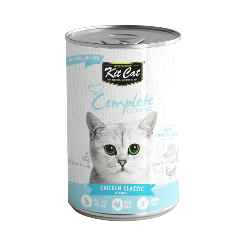 Canned Cat Food - Complete CUISINE - Chicken Classic In Broth - 150 g - J & J Pet Club - Kit Cat
