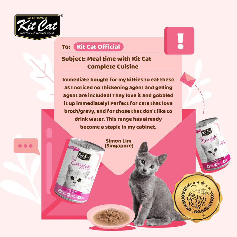 Canned Cat Food - Complete CUISINE - Chicken In Broth Kitten Recipe - 150 g - J & J Pet Club - Kit Cat
