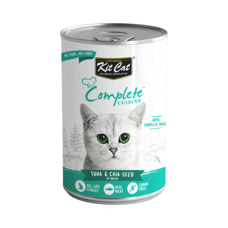 Canned Cat Food - Complete CUISINE - Tuna & Chia Seed In Broth - 150 g - J & J Pet Club - Kit Cat