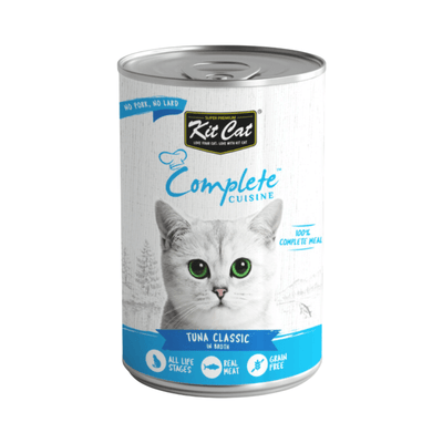 Canned Cat Food - Complete CUISINE - Tuna Classic In Broth - 150 g - J & J Pet Club - Kit Cat
