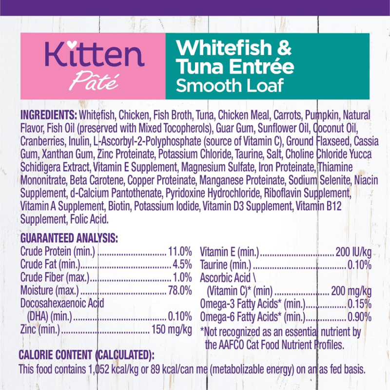 Canned Cat Food - COMPLETE HEALTH - Kitten Pâté - White Fish & Tuna Entrée - J & J Pet Club - Wellness