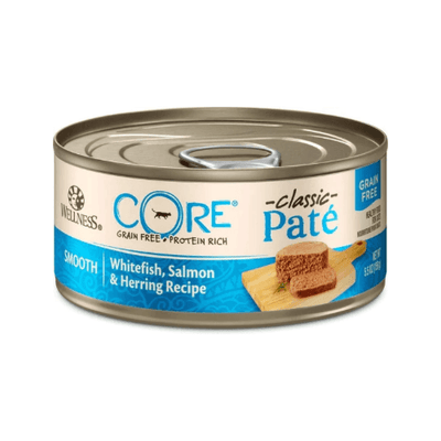 Canned Cat Food - CORE - Classic Pâté - Whitefish, Salmon & Herring Recipe - 5.5 oz - J & J Pet Club - Wellness