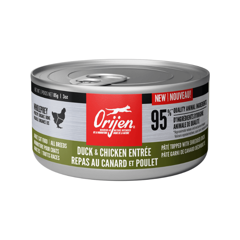 Canned Cat Food - Duck & Chicken Entrée - Adult - J & J Pet Club - Orijen