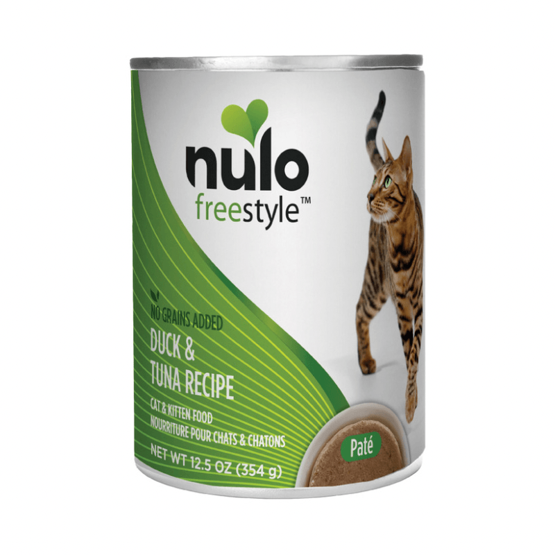 Canned Cat Food - FREESTYLE - Grain Free Duck & Tuna Recipe Paté - J & J Pet Club - Nulo