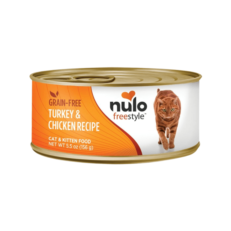 Canned Cat Food - FREESTYLE - Grain Free Turkey & Chicken Recipe Paté - J & J Pet Club - Nulo