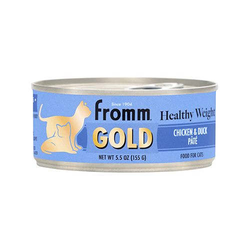 Canned Cat Food - Gold - Healthy Weight - Chicken & Duck Pâté - 5.5 oz - J & J Pet Club - Fromm