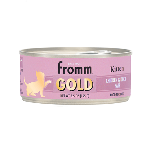 Canned Cat Food - GOLD - Kitten - Chicken & Duck Pâté - 5.5 oz - J & J Pet Club - Fromm