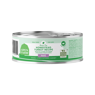 Canned Cat Food - Grain Free Homestead Turkey Pâté - J & J Pet Club - Open Farm