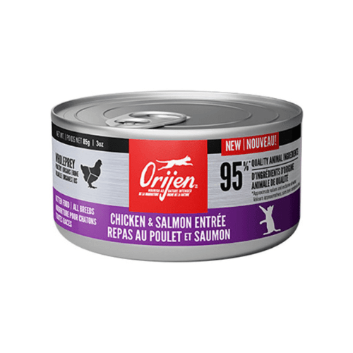 Canned Cat Food - Kitten - Chicken & Salmon Entrée - 85 g - J & J Pet Club - Orijen