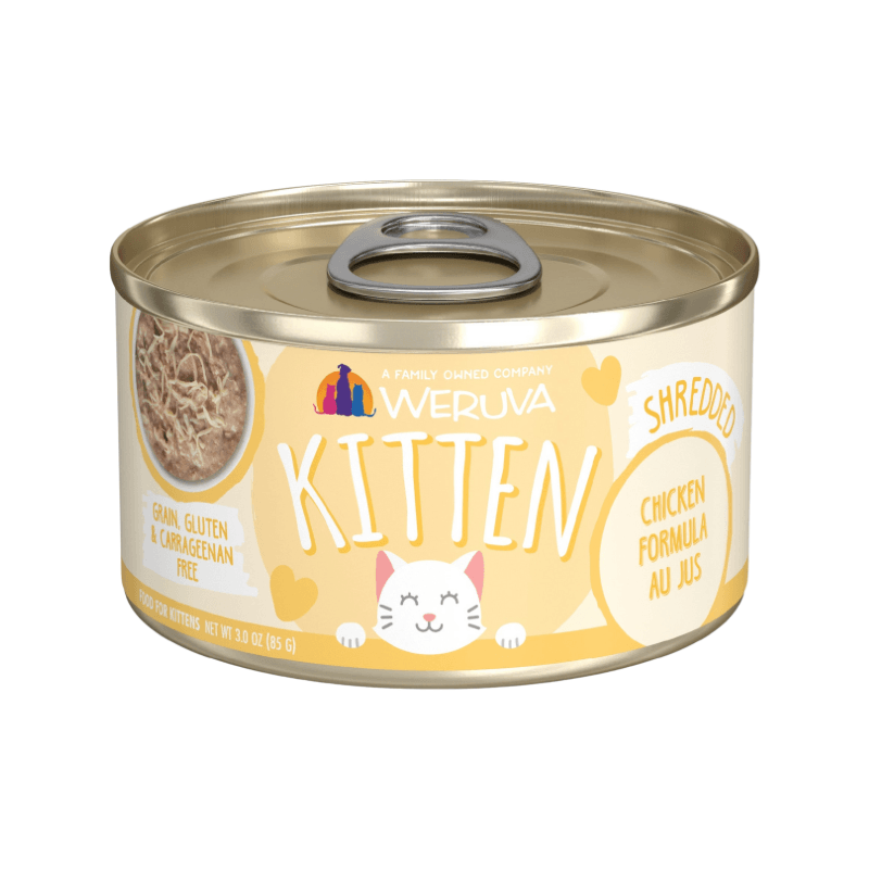 Canned Cat Food - KITTEN - Chicken Formula Au Jus - 3 oz - J & J Pet Club - Weruva