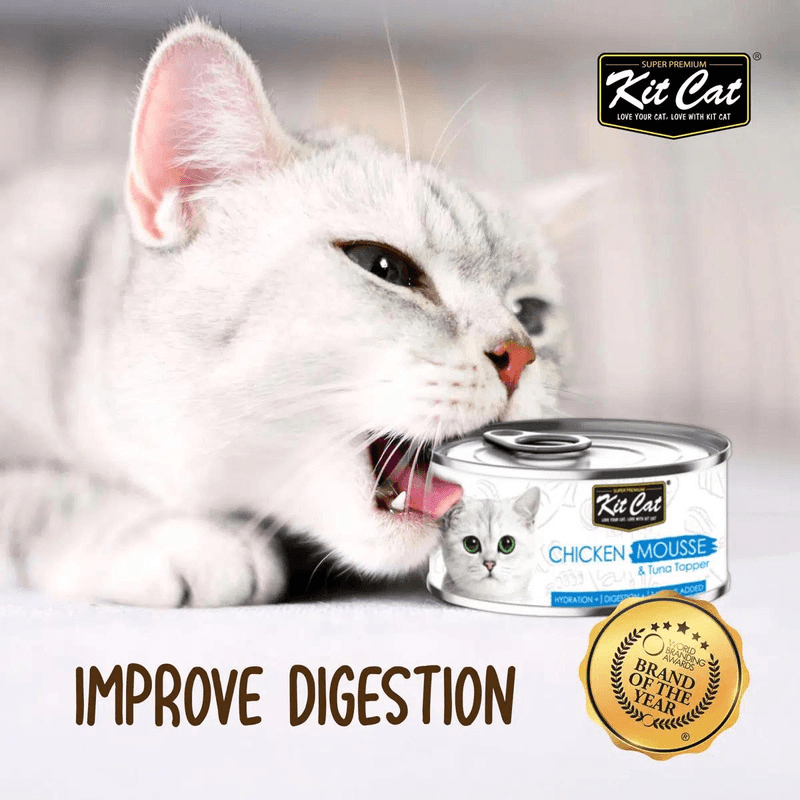 Canned Cat Food - Kitten MOUSSE - Tuna - 80 g - J & J Pet Club - Kit Cat