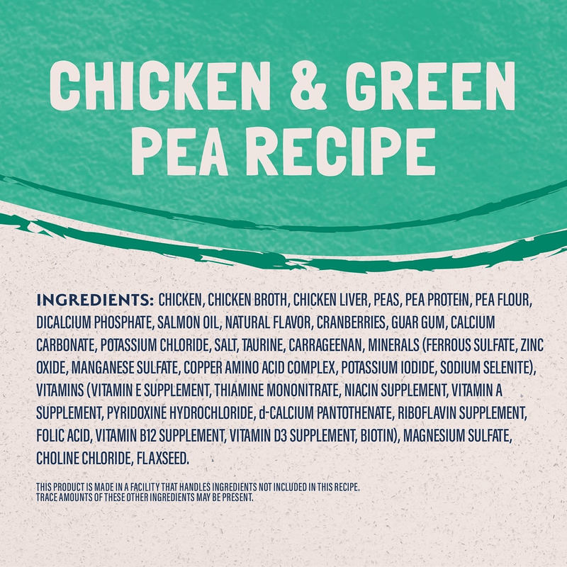 Canned Cat Food - Limited Ingredient - Chicken & Green Pea Recipe - 5.5 oz - J & J Pet Club - Natural Balance