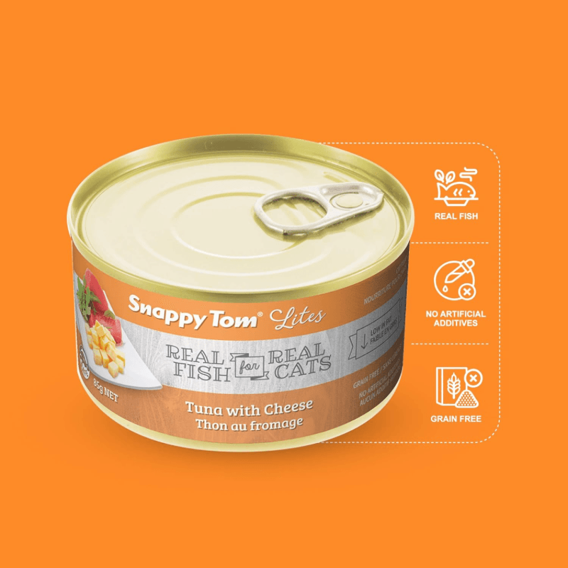 Canned Cat Food - Lites - Tuna with Cheese - 85 g - J & J Pet Club - Snappy Tom