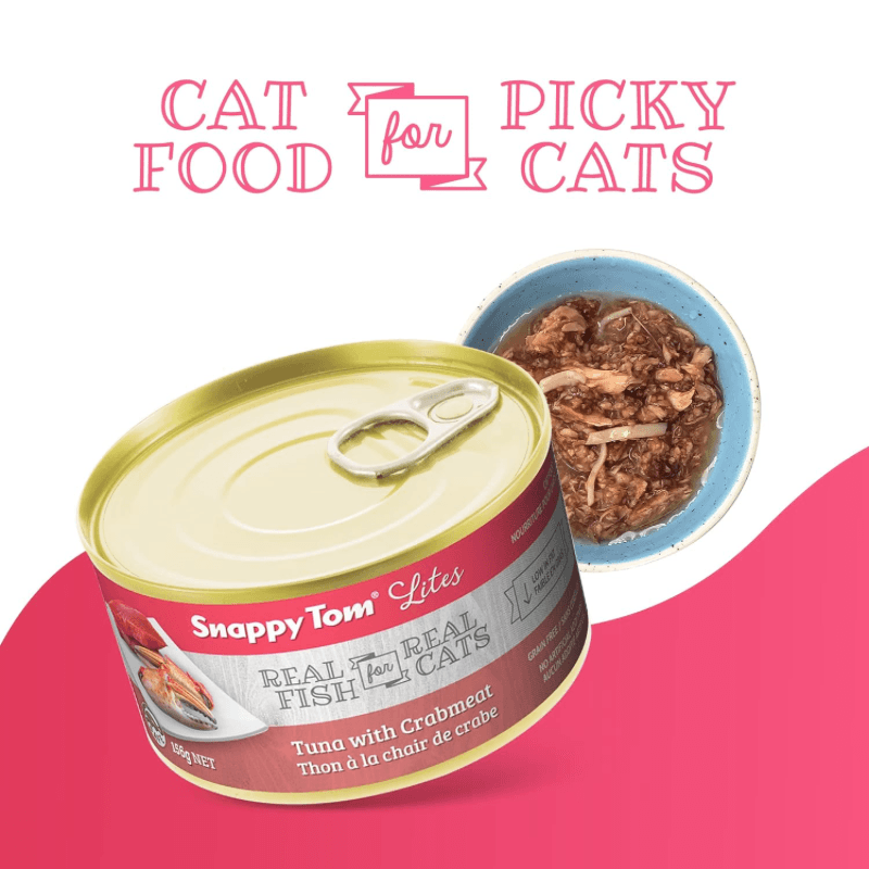 Canned Cat Food - Lites - Tuna with Crabmeat - 85 g - J & J Pet Club - Snappy Tom