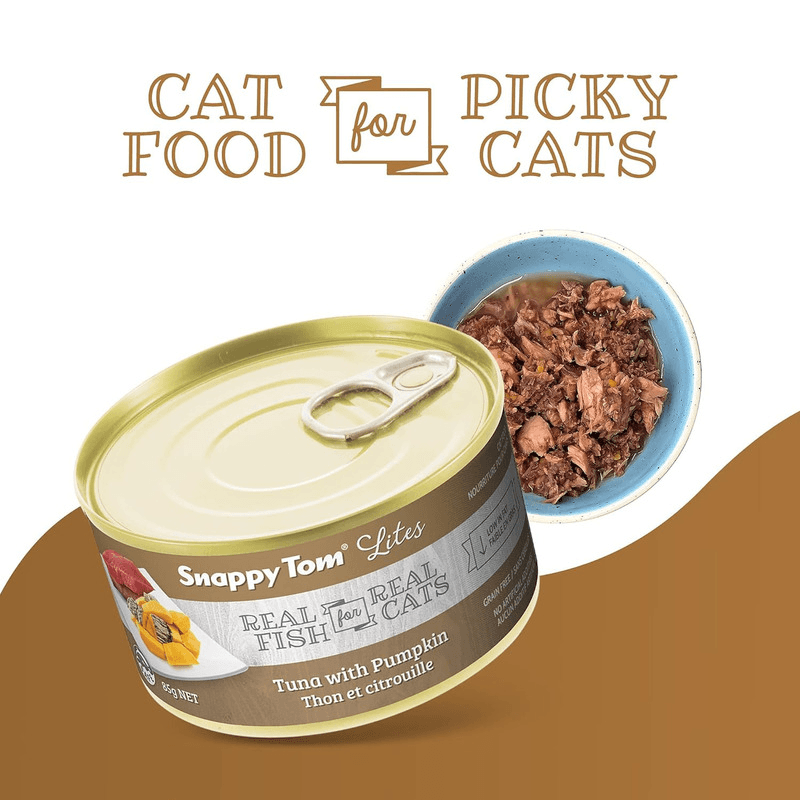 Canned Cat Food - Lites - Tuna with Pumpkin - 85 g - J & J Pet Club - Snappy Tom