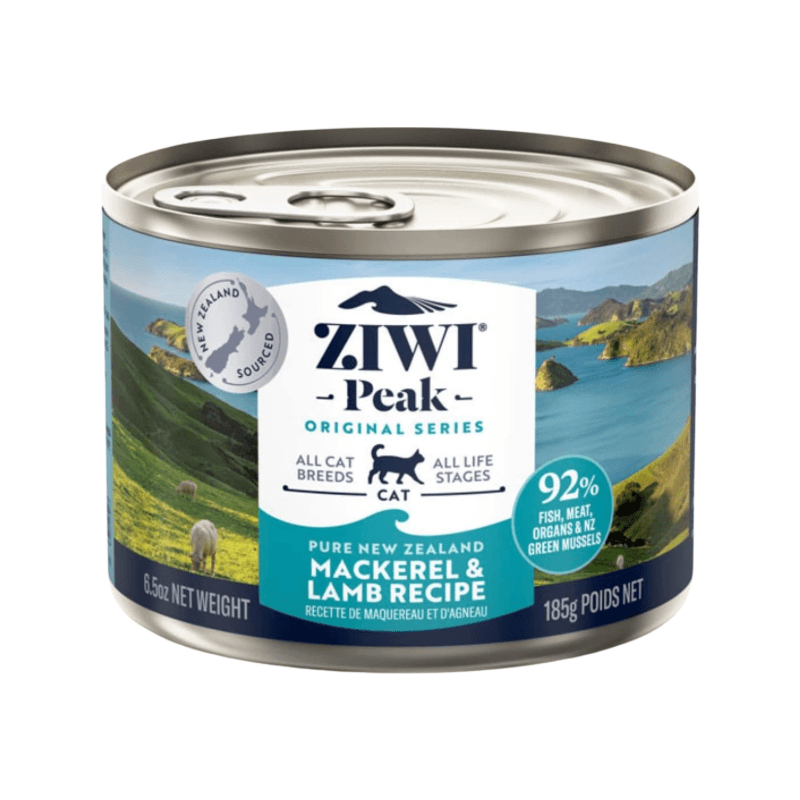 Canned Cat Food - Mackerel & Lamb Recipe - J & J Pet Club - Ziwi Peak