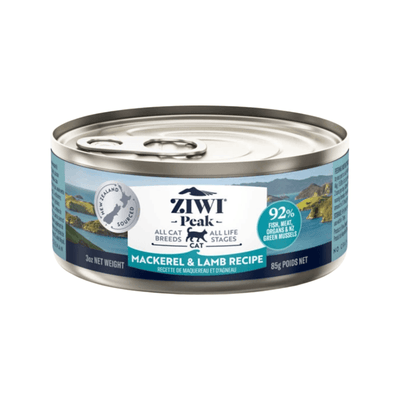 Canned Cat Food - Mackerel & Lamb Recipe - J & J Pet Club - Ziwi Peak