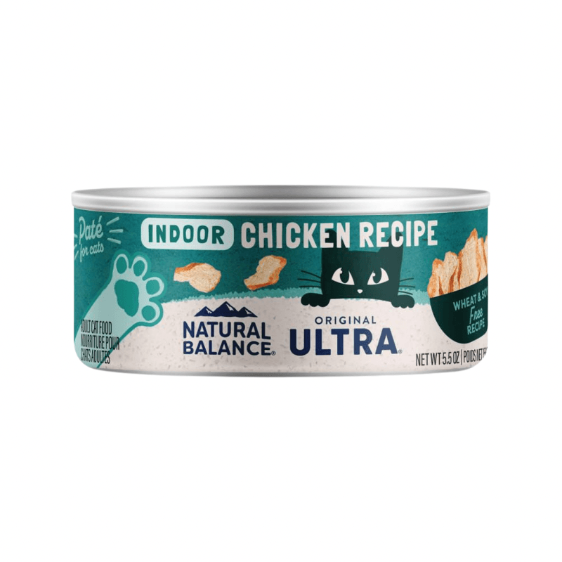Canned Cat Food - ORIGINAL ULTRA - Indoor Chicken Recipe - 5.5 oz - J & J Pet Club - Natural Balance