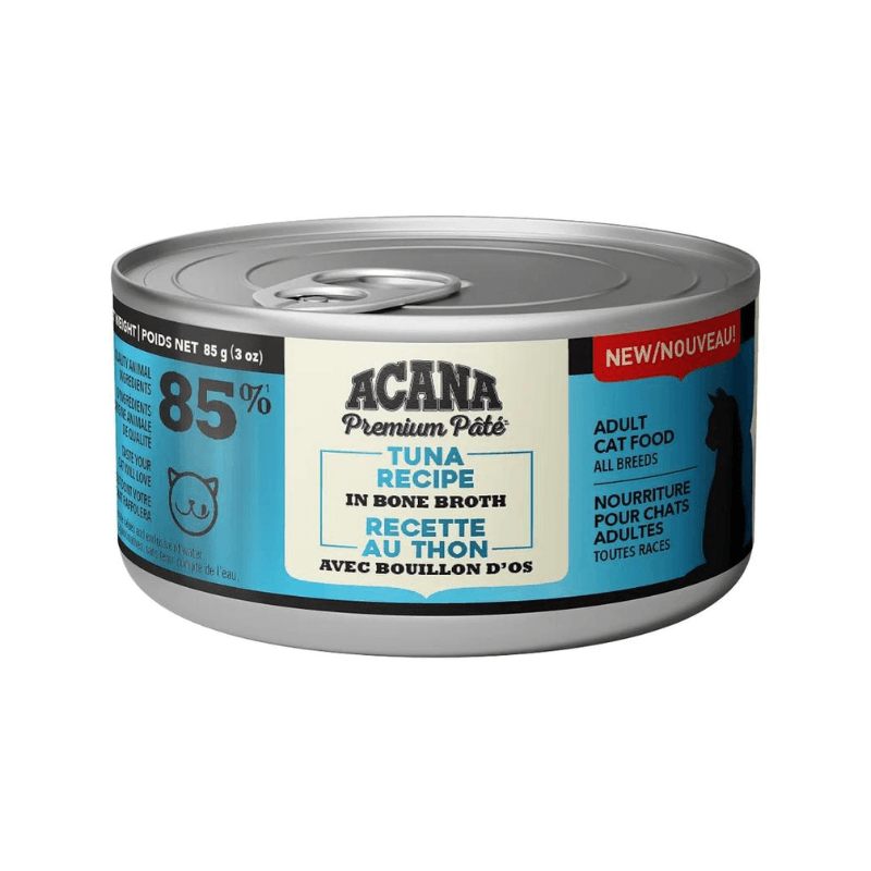 Canned Cat Food - PREMIUM PÂTÉ - Tuna Recipe in Bone Broth - Adult - J & J Pet Club - Acana