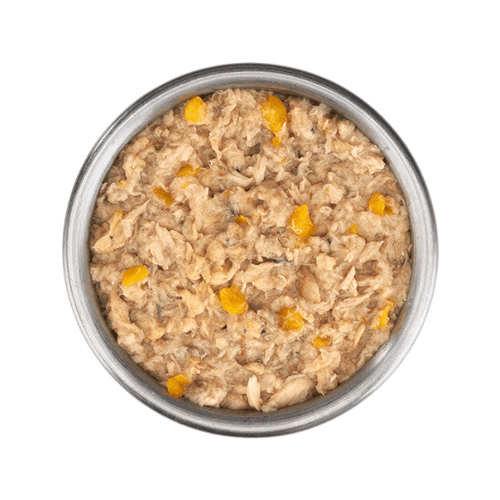 Canned Cat Food - SILVER - Whole Foods with Tuna & Mackerel Recipe For Cats Age 11+, 2.4 oz - J & J Pet Club - Tiki Cat