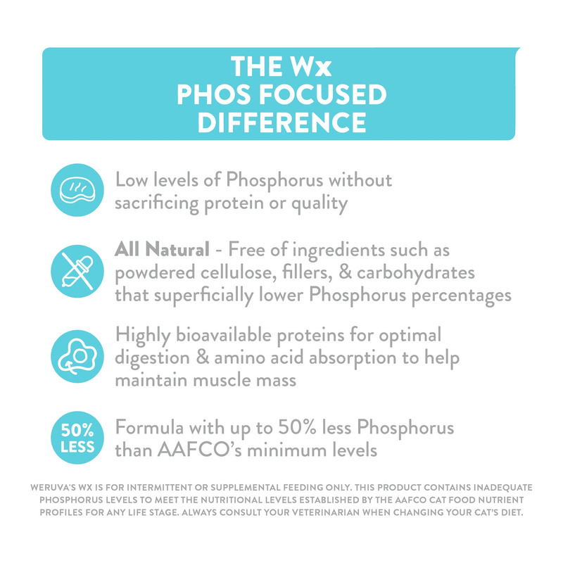 Canned Cat Food Supplement - Wx Phos Focused - Tilapia & Chicken Formula in a Hydrating Purée - 3 oz - J & J Pet Club - Weruva
