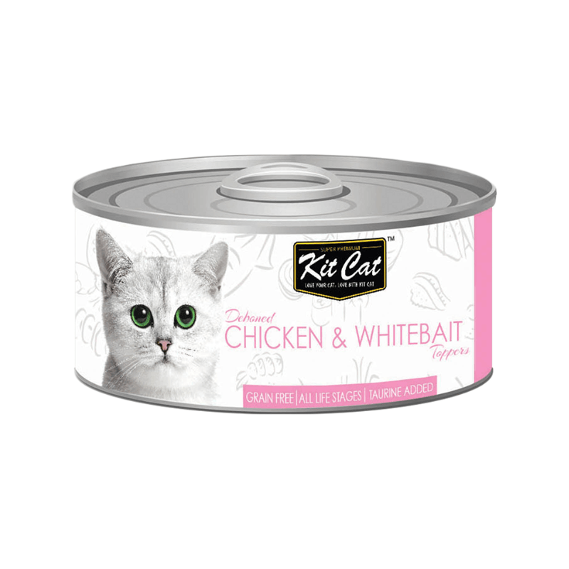 *(Please Use By 2026-03-28)* Canned Cat Food Topper - Deboned Chicken & Whitebait - 80 g
