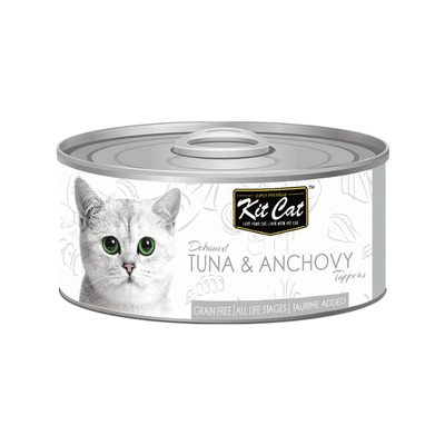 Canned Cat Food Topper - Deboned Tuna & Anchovy - 80 g - J & J Pet Club - Kit Cat
