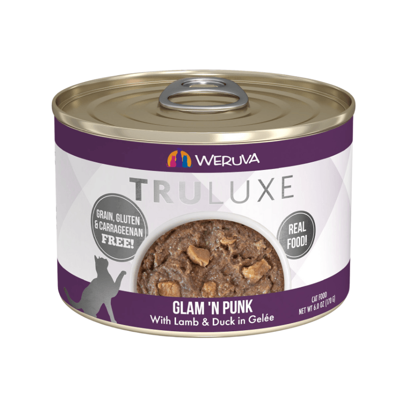 Canned Cat Food - TRULUXE - Glam 'N Punk - with Lamb and Duck in Gelée - J & J Pet Club - Weruva