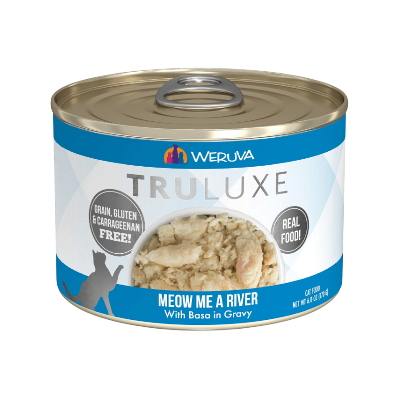 Canned Cat Food - TRULUXE - Meow Me a River - with Basa in Gravy - J & J Pet Club - Weruva