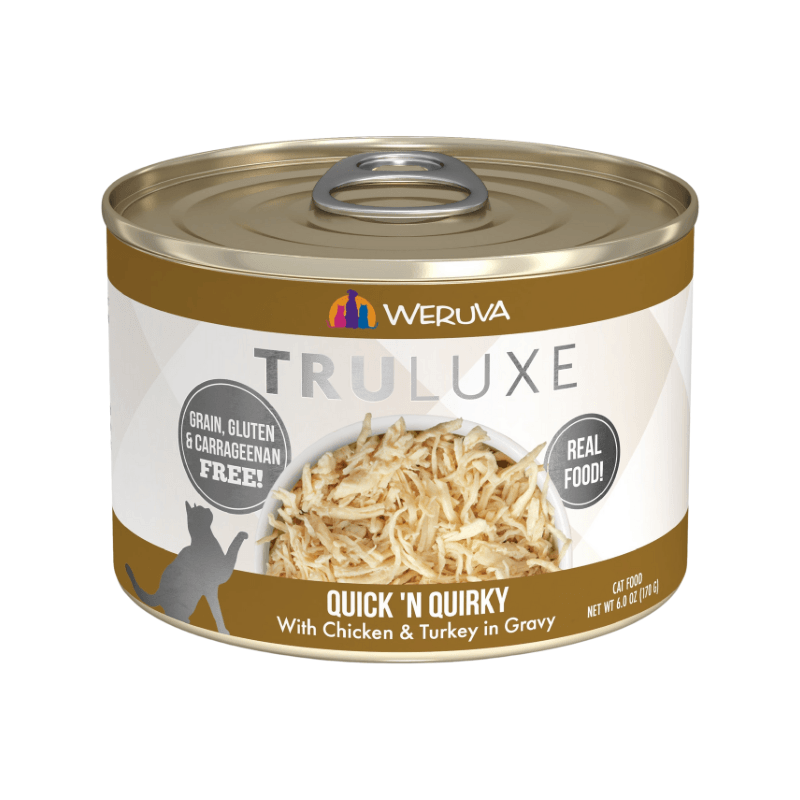 Canned Cat Food - TRULUXE - Quick 'N Quirky - with Chicken & Turkey in Gravy - J & J Pet Club - Weruva