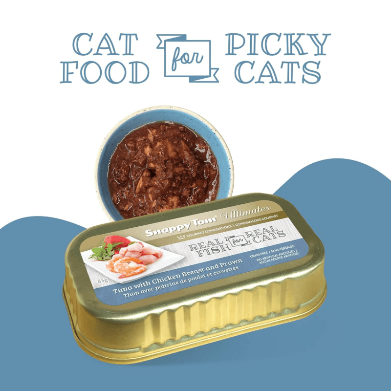 Canned Cat Food - Ultimates - Tuna with Chicken Breast and Prawn - 85 g - J & J Pet Club - Snappy Tom
