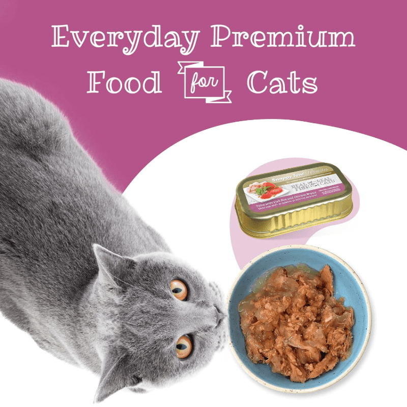Canned Cat Food - Ultimates - Tuna with Fish Roe and Chicken Breast - 85 g - J & J Pet Club - Snappy Tom