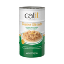 Canned Cat Treat - Divine Shreds - Chicken with Liver & Broccoli in Jelly - 85 g can, pack of 4 - J & J Pet Club - Catit