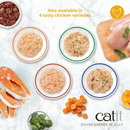 Canned Cat Treat - Divine Shreds - Tuna with Shirasu & Sweet Potato in Jelly - 85 g can, pack of 4 - J & J Pet Club - Catit