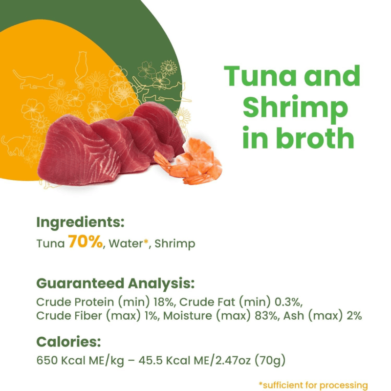 Canned Cat Treat - HQS NATURAL - Tuna and Shrimp in Broth - Adult - 2.47 oz - J & J Pet Club - Almo Nature