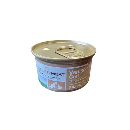 Canned Dog & Cat Food - Healthy Meat - Venison - 3 oz - J & J Pet Club