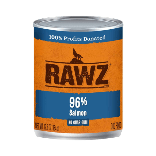 Canned Dog Food - 96% Salmon - 12.5 oz - J & J Pet Club - Rawz