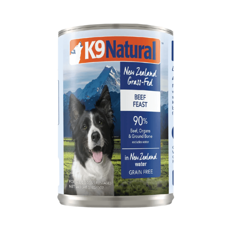 Canned Dog Food - Beef Feast - J & J Pet Club - K9 Natural