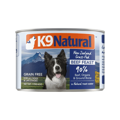 Canned Dog Food - Beef Feast - J & J Pet Club - K9 Natural