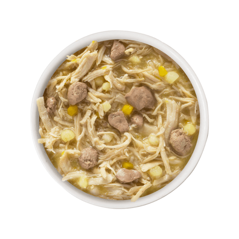 Canned Dog Food - CLASSIC - Amazon Livin' - with Chicken & Chicken Liver in Pumpkin Soup - J & J Pet Club - Weruva