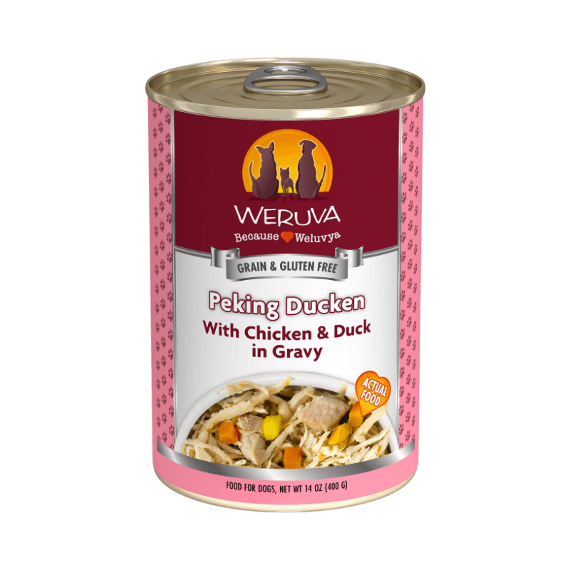 Canned Dog Food - CLASSIC - Peking Ducken - with Chicken & Duck in Gravy - J & J Pet Club - Weruva
