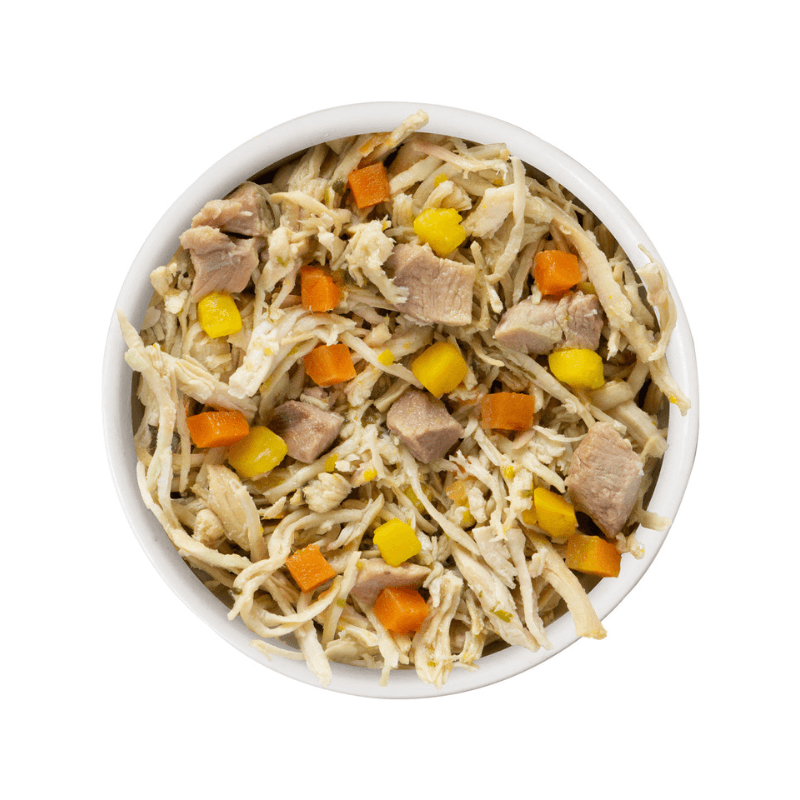 Canned Dog Food - CLASSIC - Peking Ducken - with Chicken & Duck in Gravy - J & J Pet Club - Weruva