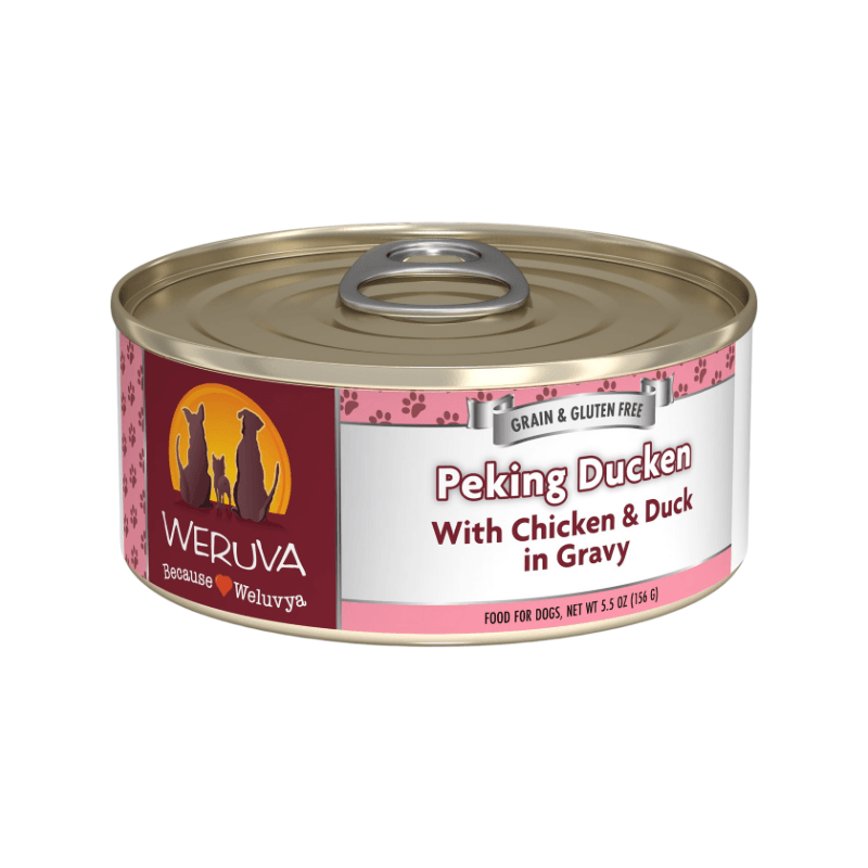 Canned Dog Food - CLASSIC - Peking Ducken - with Chicken & Duck in Gravy - J & J Pet Club - Weruva